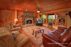 Smokey Mountain Cabins on Parkside Cabin Rentals Gatlinburg Smoky Mountains Gatlinburg  Tn