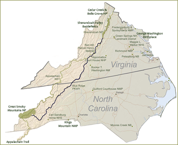 Blue Ridge Parkway Map